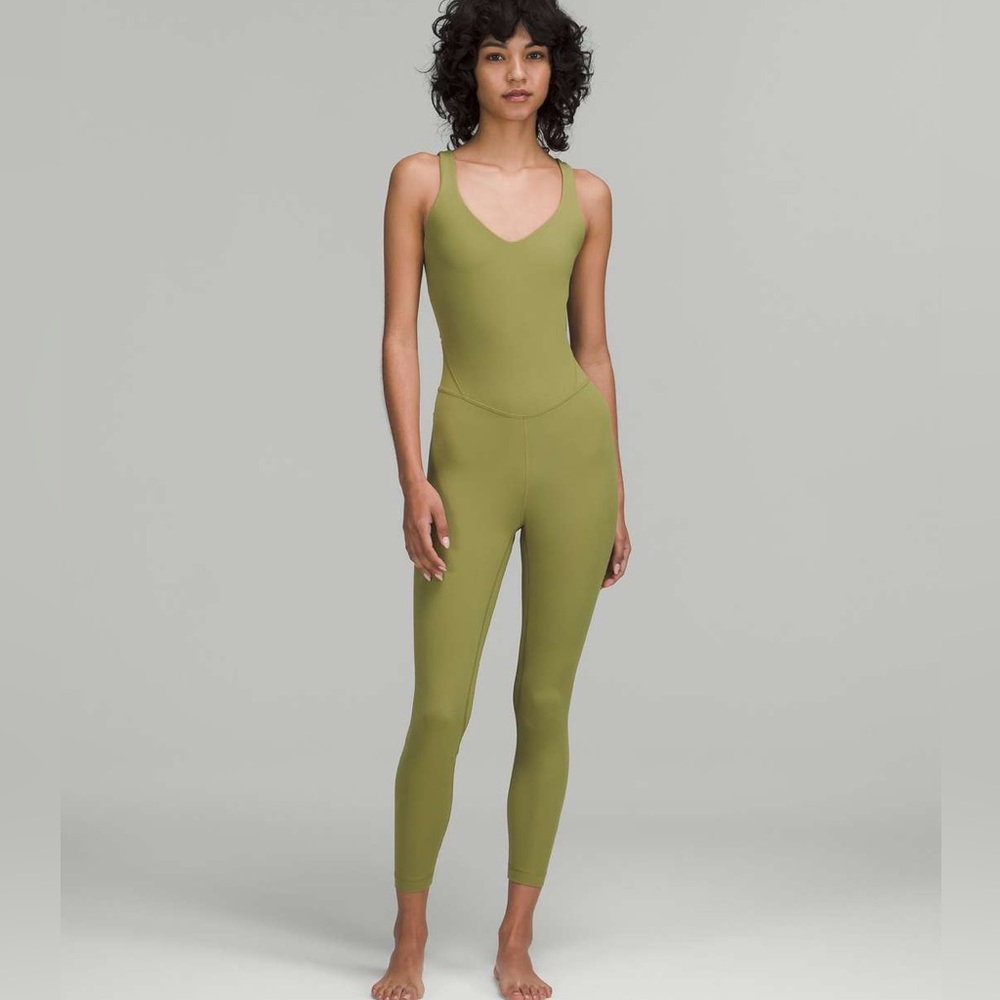 lululemon athletica Olive Green Seamless Jumpsuit - Picture 2 of 5